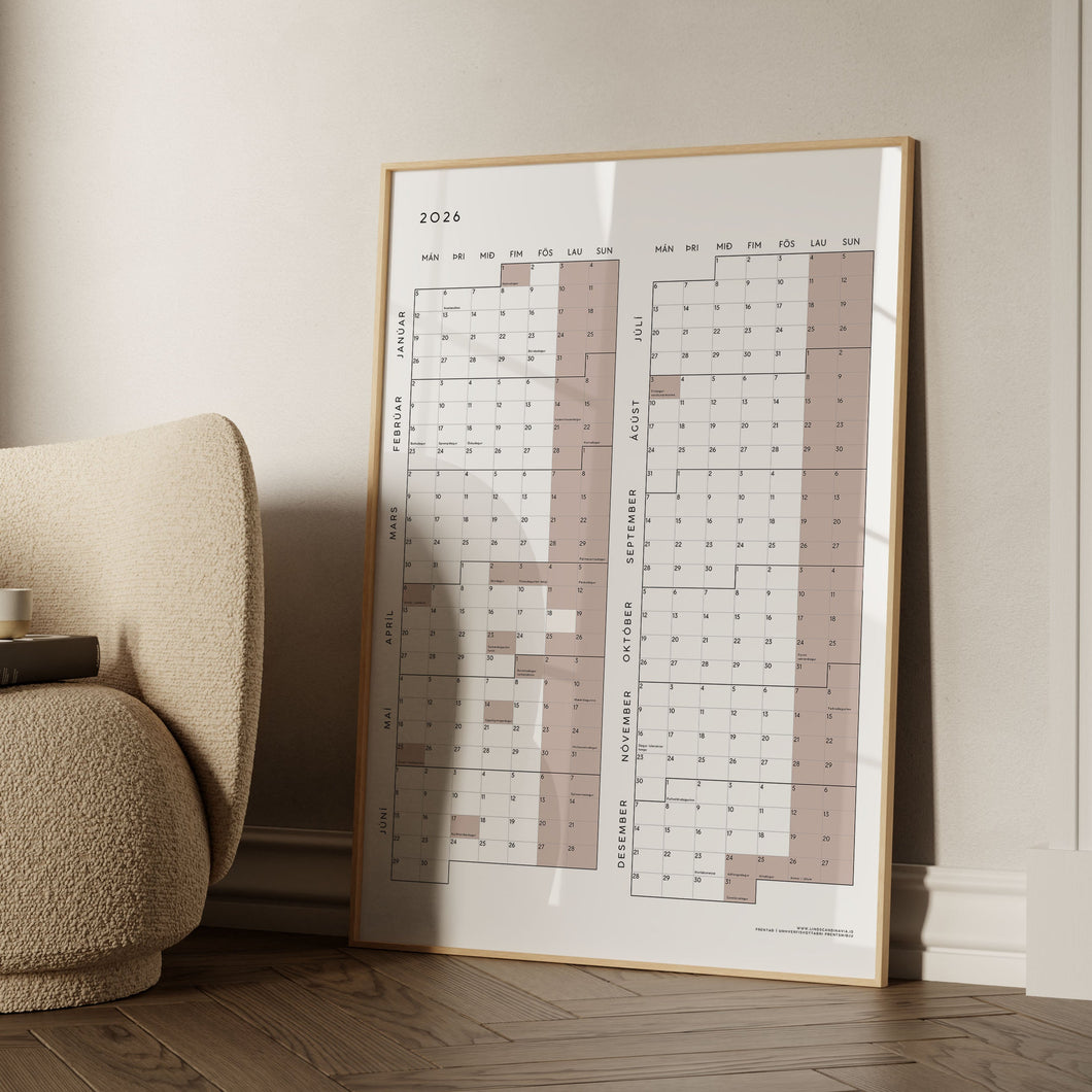 Dagatal 2026 - Forpöntun einungis